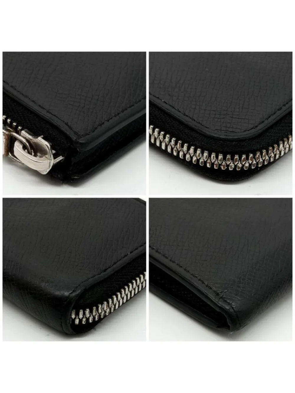 Louis Vuitton Porte Monnaie Jour Taiga Black Compact Coin Purse